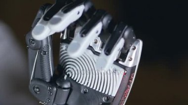 Eylem fütüristik robot robot kol. Gerçek robot protez.