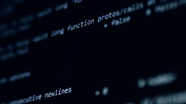 Cybercriminaliteit concept. Computersysteem aangevallen. Computerscherm met hacken waarschuwingsbericht. — Stockvideo