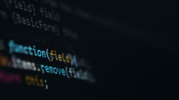 Concept de script informatique. Code de programmation pour développeur logiciel .