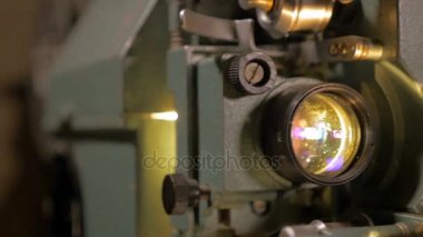 Vintage film projektör çalışma