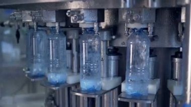 Plastik su şişeleri taşıyıcı tarafından düzenlenen ve tam yaptı.