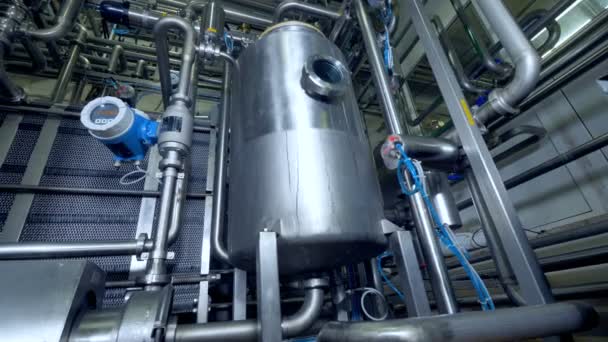 High-pressure tank with a small window. — Stock Video