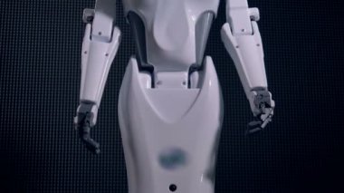 Bir robot düşük görünümünde etkin bir şekilde iletişim.