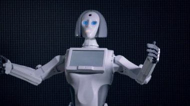 Aktif, sözel olmayan iletişim becerilerini kullanarak bir robot.