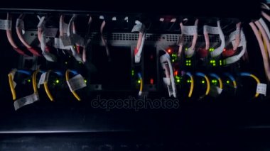 Elektronik teknolojisi, cryptocurrency incelemesi kavramı. Süper 4k.