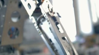 Kafa kol robotlar vücudunda bir makro görünümü.