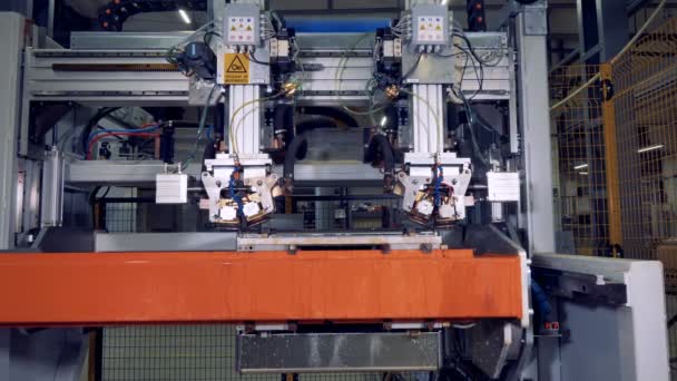 現代の産業機器。4 k. — ストック動画