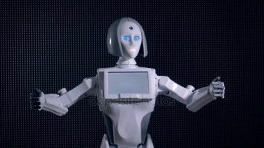 Modern robot aramaları onun biyonik kol ile el hareketi.