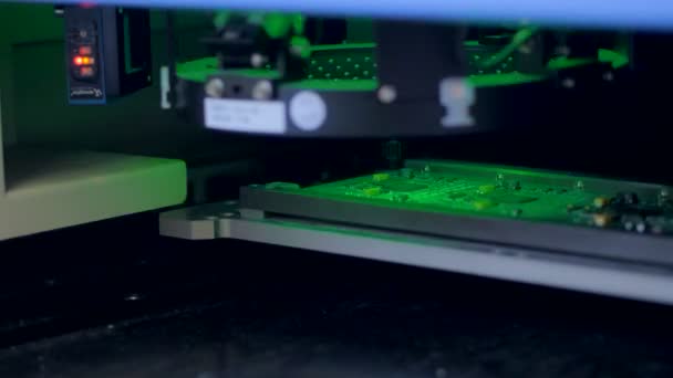 Circuit board production line. 4K. — Stock Video