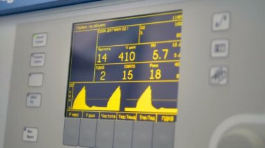 Tıbbi monitör parametreleri ile. 4k.