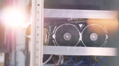 Grafik kartlarındaki Sıcaklığı ölçme Cryptocurrency uzmanı.