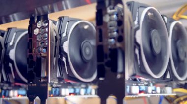 Videocards için araştırma cryptocurrency çalışma işlemi sırasında