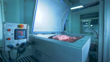 Kıyma bir dondurucu.