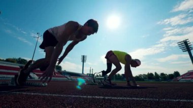 Çalışan başlangıç iki engelli sporcu tarafından yapıldı