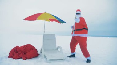 Noel Baba 'nın konfeti krakerini patlatmasını kutluyoruz..