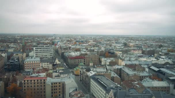 Veduta di una città di Riga . — Video Stock