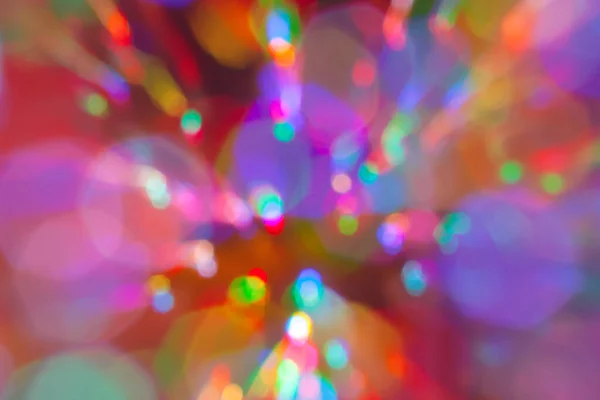Şehir planının yaratıcı Bokeh festivali gece lambası. Bulanık gece arkaplanındaki renkli odaklanmış bokeh ışıkları.