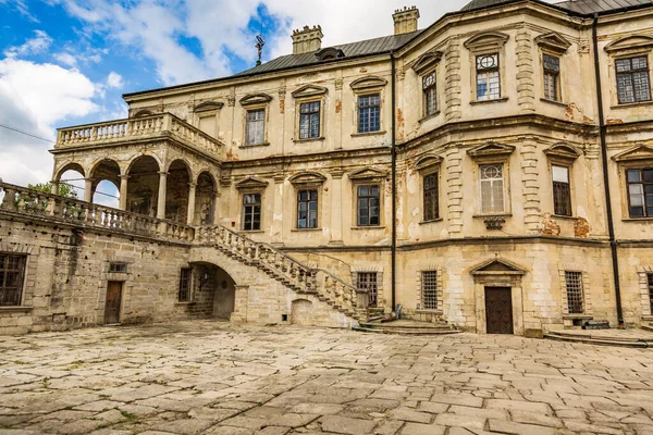 Exterior Podgoretsky Castle General Access Ukraine Summer Clear Day Blue — Stock Photo, Image