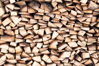 Yakacak odun yığınının arka plan