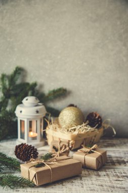 Noel arka plan. Noel kompozisyon. 