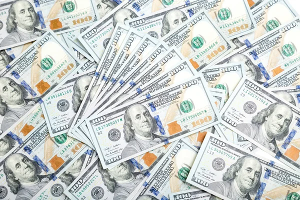 Background with money american hundred dollar bills. money backg