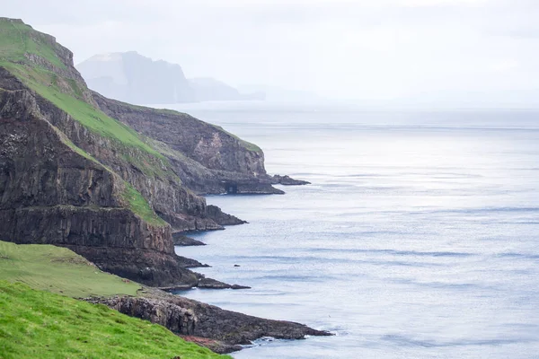 Paisagem Dramática Nas Ilhas Faroé Natureza Das Ilhas Faroé Atlântico — Fotografia de Stock
