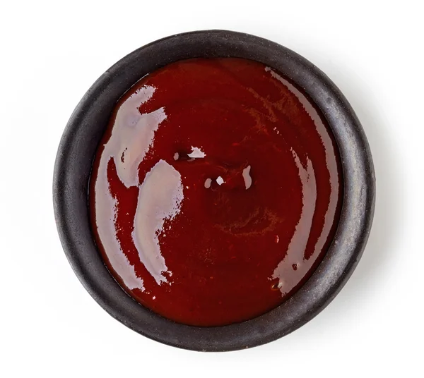 Bowl of barbecue sauce — Stock Photo, Image