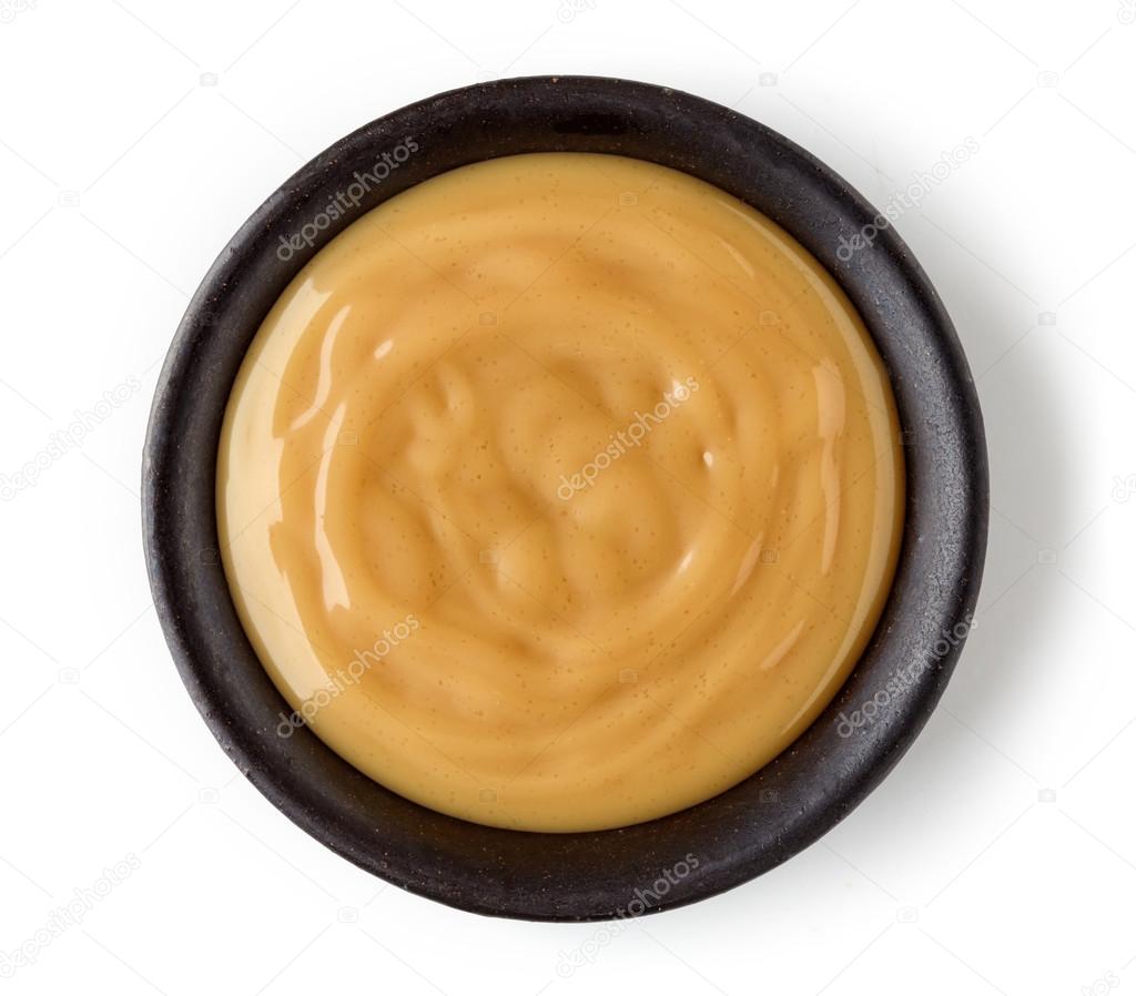 Bowl of vanilla custard