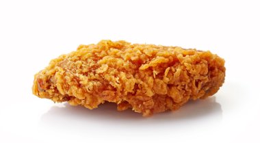 Beyaz izole ekmekli Tavuk kanadı