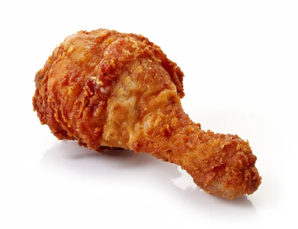 Rántott csirke elszigetelt fehér background — Stock Fotó