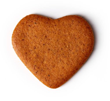 Yukarıdaki beyaz izole Noel kurabiyesi