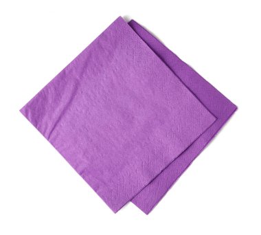 Mor kağıt peçete yukarıdan