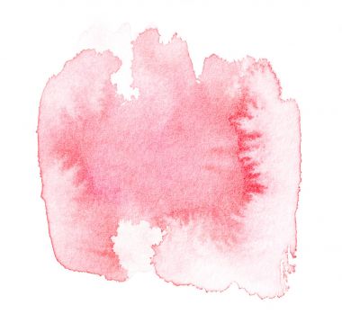 Kırmızı sulu boya sıçrama elle çizilmiş