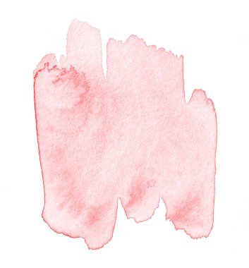 Kırmızı sulu boya sıçrama elle çizilmiş