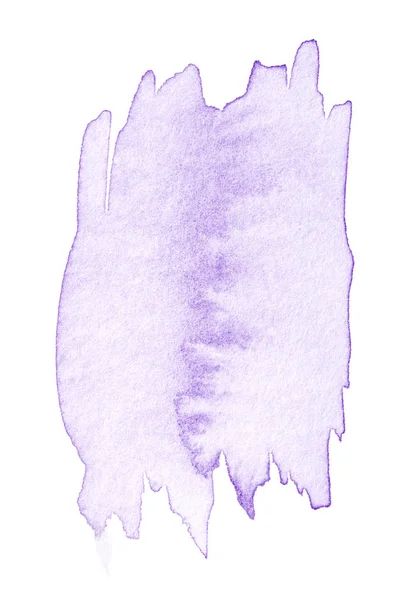 Púrpura acuarela salpicadura mano dibujada — Foto de Stock
