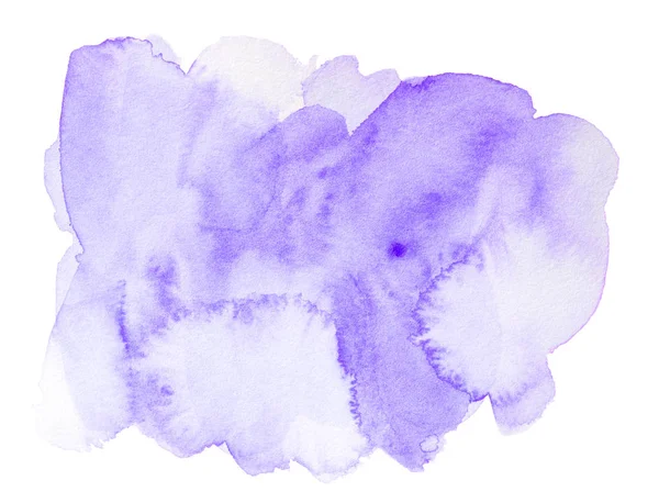 Púrpura acuarela salpicadura mano dibujada — Foto de Stock