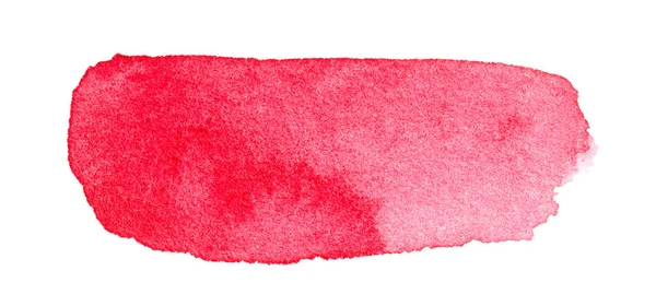 Pink watercolor brush stroke hand digambar — Stok Foto