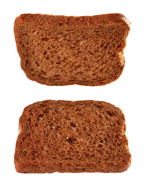 Toastbrot Für Sandwich Schwebt Isoliert Auf Weißem Hintergrund — Stockfoto