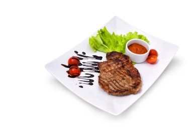 Sebzeli biftek doğrayın