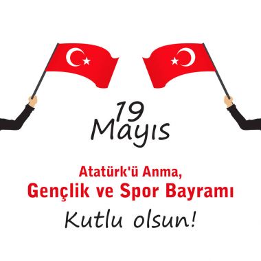vektör çizim 19 Mayıs Atatürk ü anma, Çeviri: 19 Mayıs Atatürk ü anma, gençlik ve Spor Bayramı.