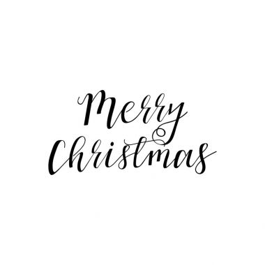 Neşeli Noel yazı tasarımı. Vektör çizim 