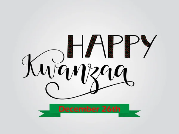 Kwanzaa 인사말 카드입니다 아프리카계 미국인 문화에 아프리카 — 스톡 벡터