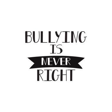 Zorbalık asla doğru değildir. Kavramsal vektör çizim. İnsanlığın sosyal sorunlar. 