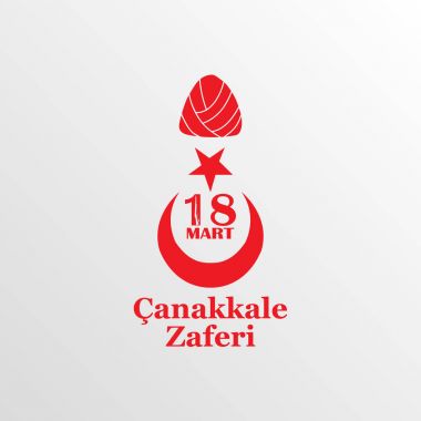 Osmanlılar zafer Çanakkale 15 Mart 1915 günü Türk ulusal tatil tasarım şablonu. Türkçe Çeviri: Mart 18. zafer Çanakkale mutlu tatil
