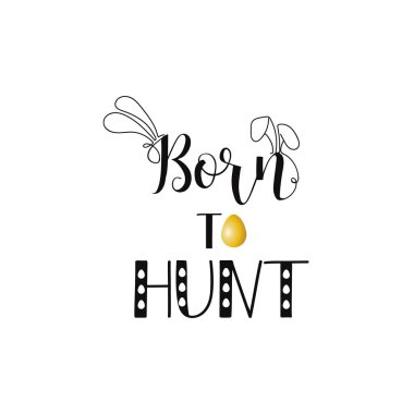 Avlanmayı tarihi. yazı kartı. Elle çizilmiş poster Paskalya için yazı. Modern hat.