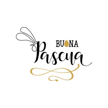 Buona Pasqua. Yazı. İtalyanca Çeviri: Happy Easter