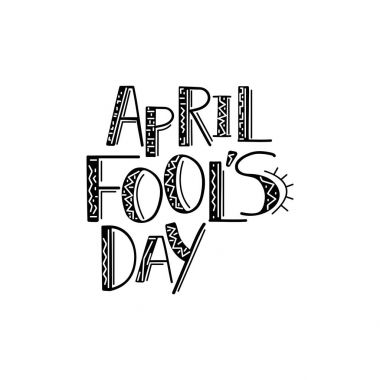 April Fools'Day kutluyor illüstrasyon