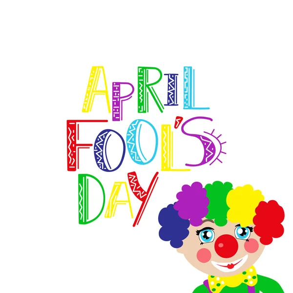 Illustration Celebrating April Fools' Day — Stock Vector