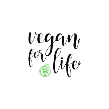 Vegan yaşam için. Vejetaryen hakkında ilham alıntı.