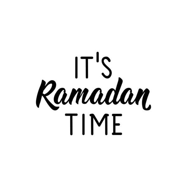 Est Heure Ramadan Lettrage Peut Être Utilisé Pour Imprimer Des — Image vectorielle